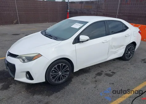 2015 Toyota Corolla S Plus из США, поврежденный, VIN 5YFBURHE4FP260613